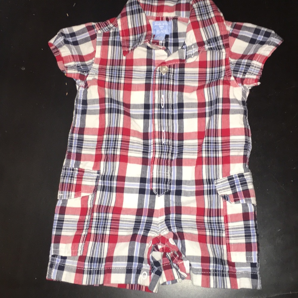 Baby short button up